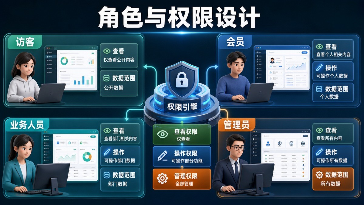 复杂业务微信小程序角色权限和数据范围设计