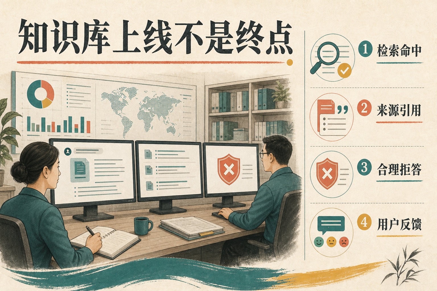 企业AI知识库检索引用拒答和反馈评测指标