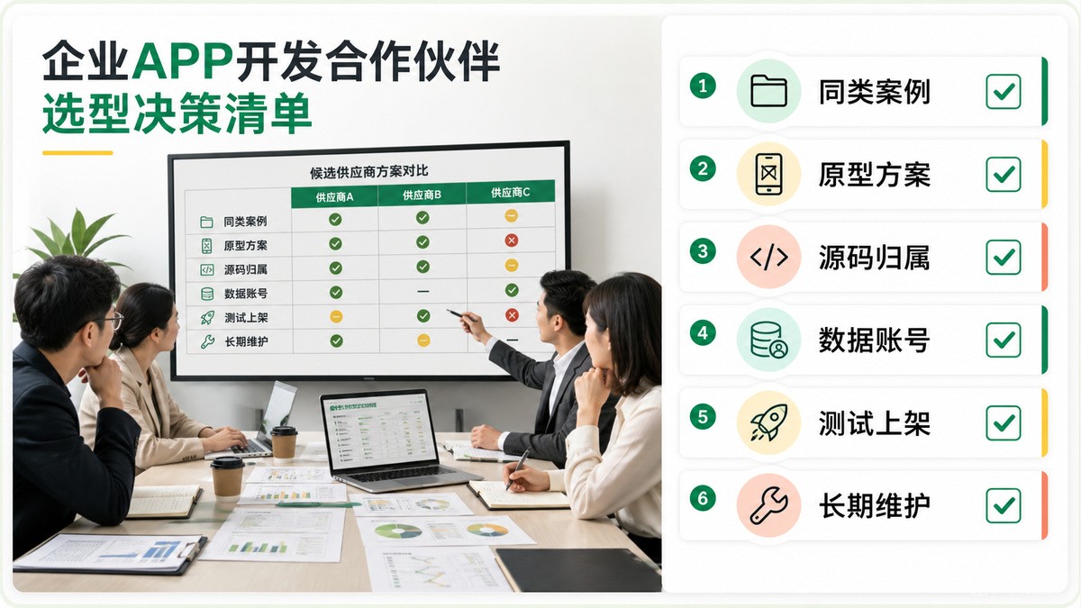 APP开发公司选型和交付验收检查清单