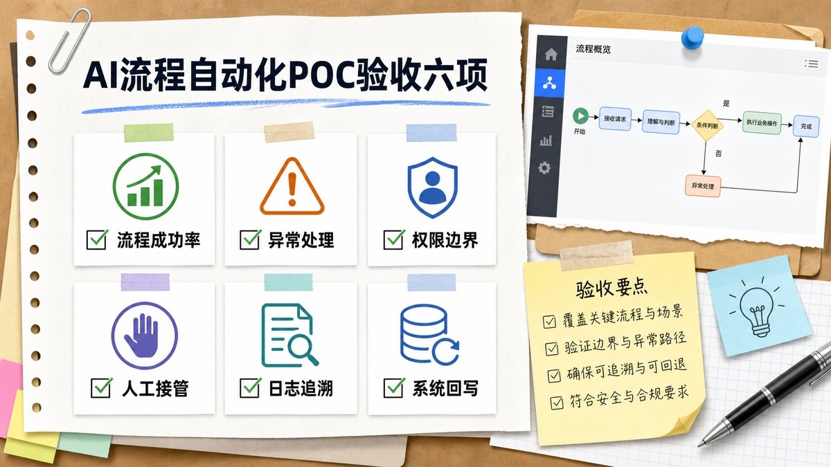 企业AI流程自动化POC验收六项