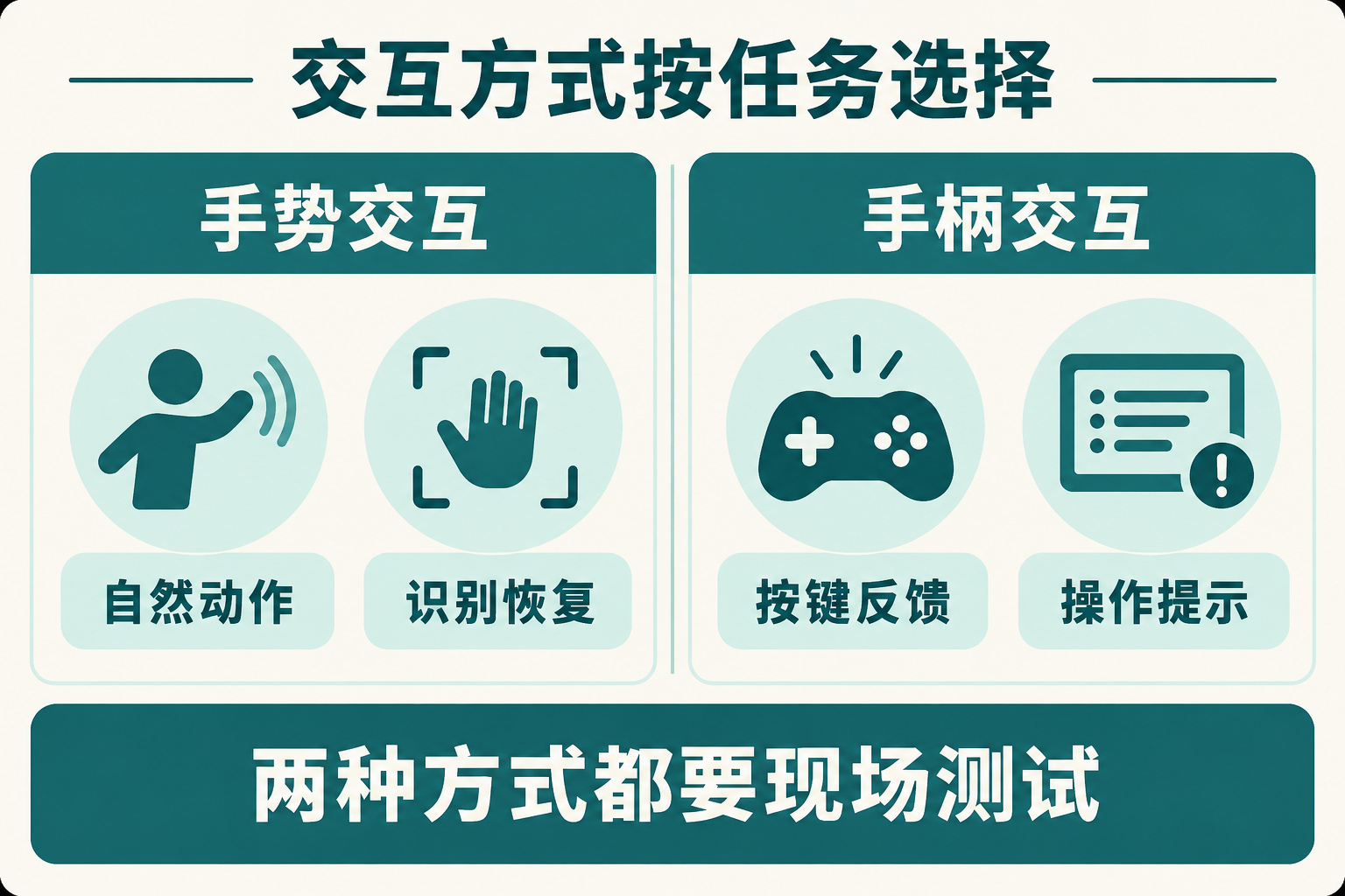 手势与手柄按任务比较