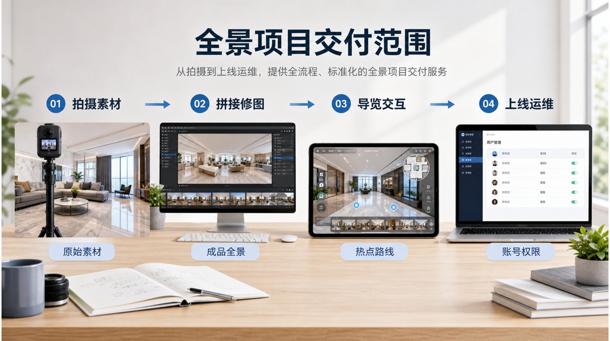 全景展示项目在电脑手机和平板上的验收与多端测试