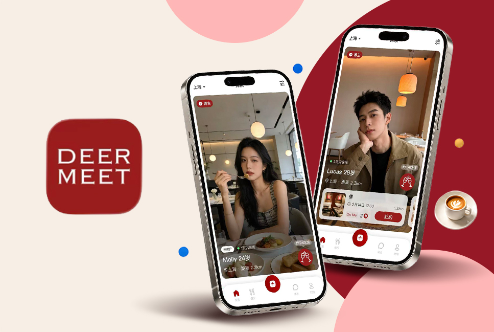 DeerMeet约饭社交App案例封面